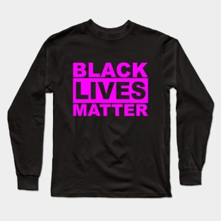 Black Lives Matter Logo (Pink) Long Sleeve T-Shirt